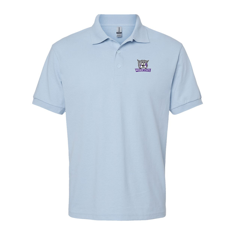 Men's Weber State Wildcats Gildan Dry Blend Jersey Polo